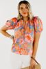 Picture of PLUS SIZE V NECK FLORAL BLOUSE